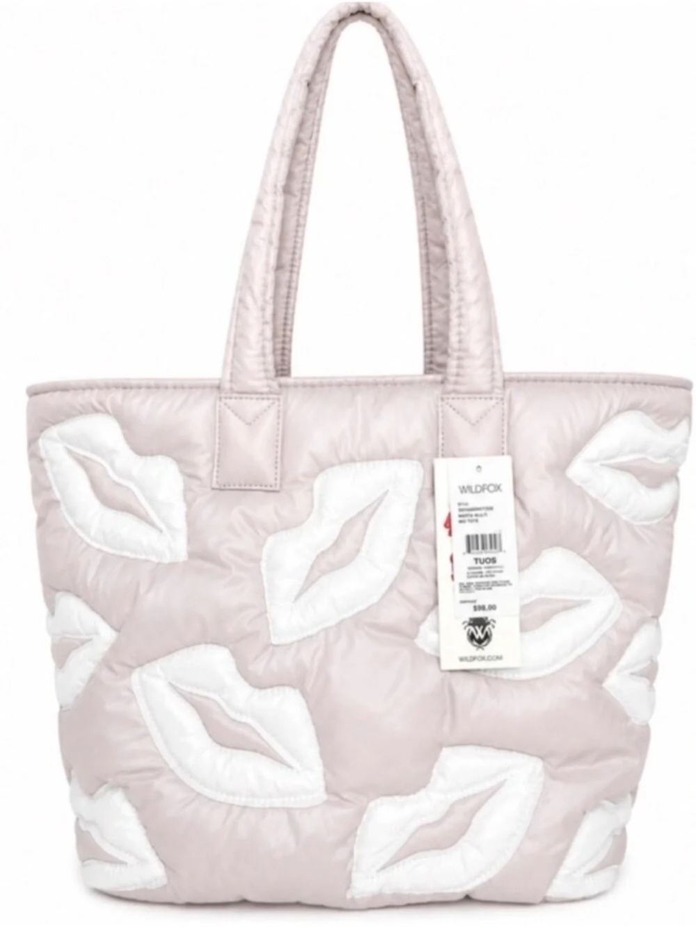 Wildfox Lips Quilted Tote